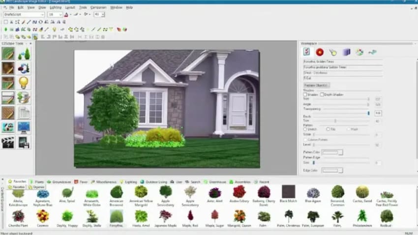 Интерфейс программы PRO Landscape Companion