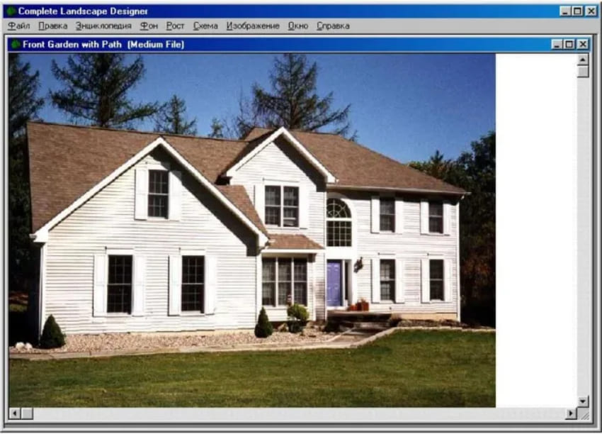 Интерфейс программы Complete Landscape Designer