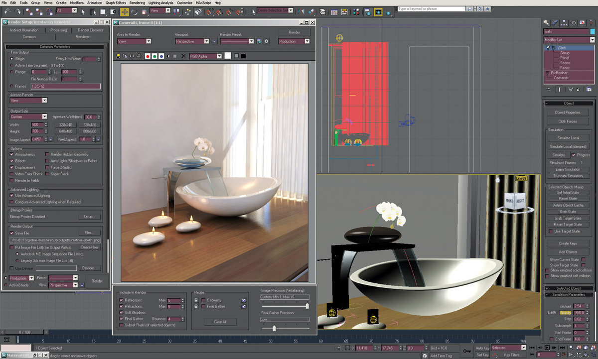 Интерфейс программы Autodesk 3ds Max