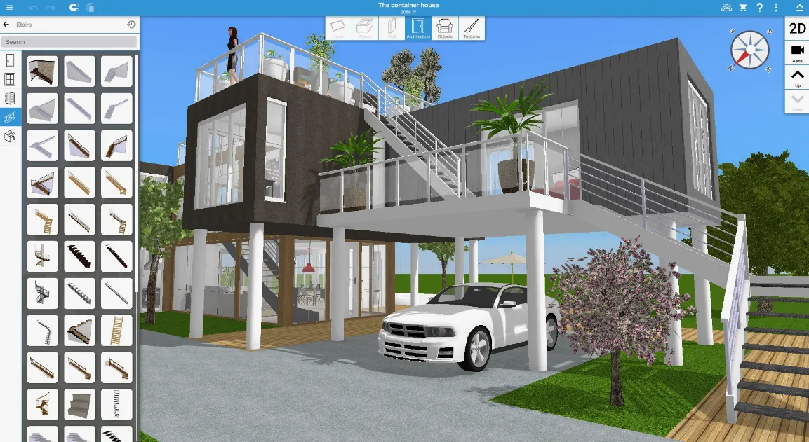 Интерфейс программы Home Design 3D