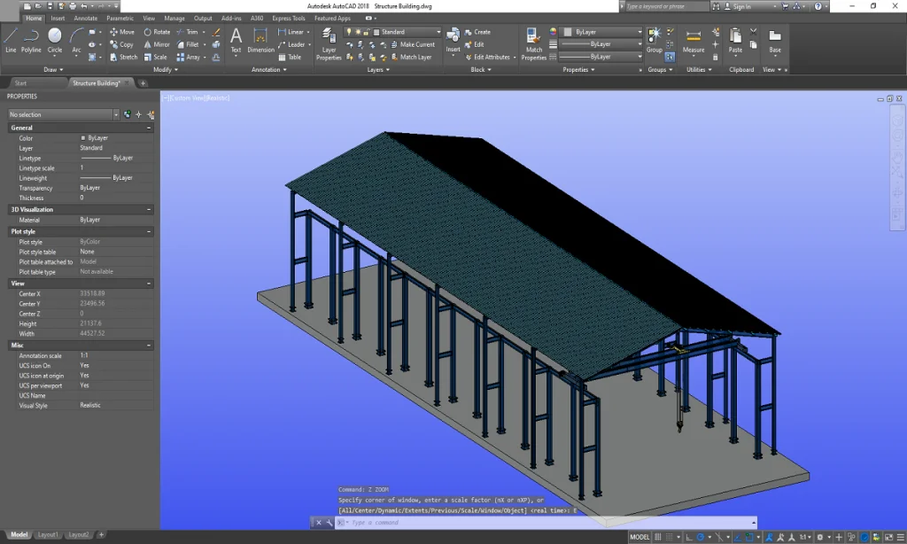 Интерфейс программы Archicad