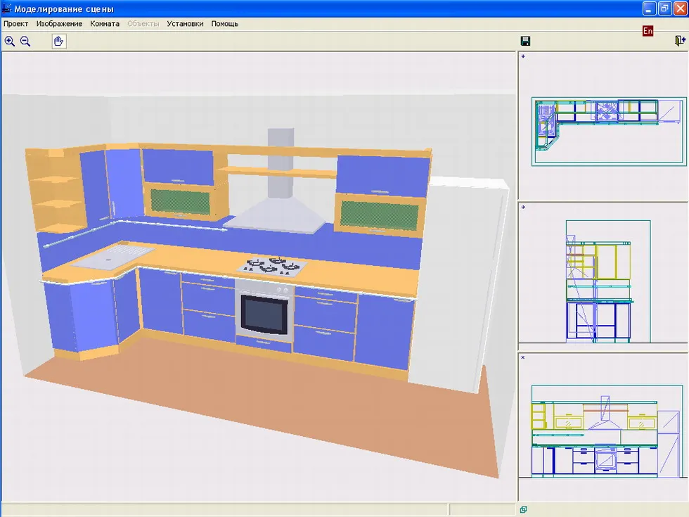 Интерфейс программы 3D Suite Мебельный салон